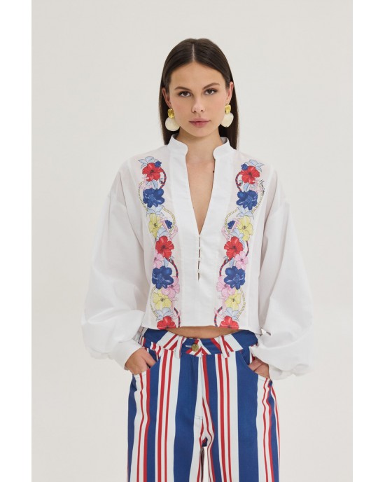 Hemithea Isley White Μπλούζα