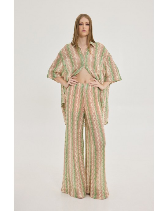 Hemithea Janna Green Πουκάμισο