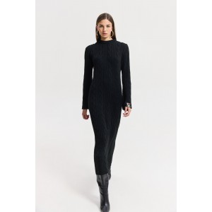 Hemithea Janus Knitted Black Φόρεμα