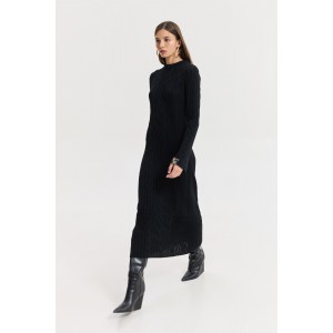 Hemithea Janus Knitted Black Φόρεμα