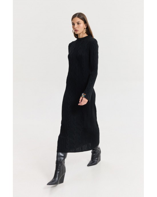 Hemithea Janus Knitted Black Φόρεμα