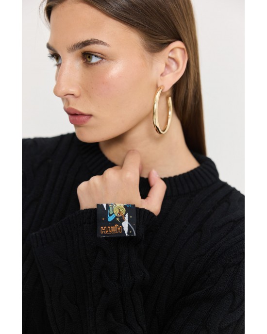Hemithea Janus Knitted Black Φόρεμα