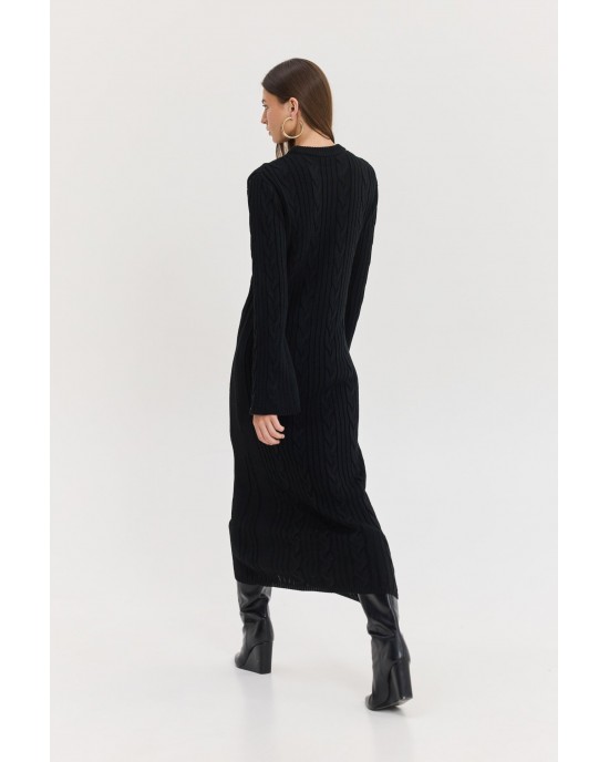 Hemithea Janus Knitted Black Φόρεμα