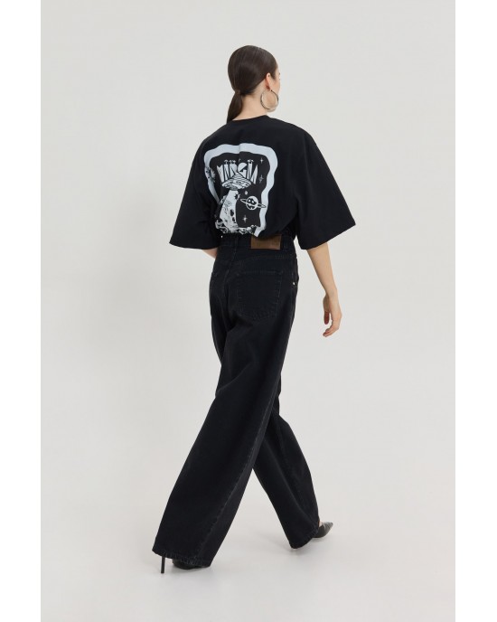 Hemithea Libra Denim Black Παντελόνι