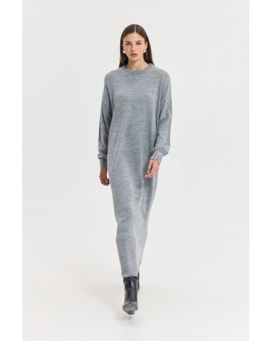 Hemithea Milkway Knitted Grey Φόρεμα