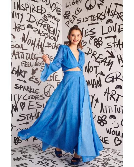Hemithea Nayet Top & Nayia Blue Φούστα