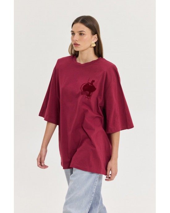 Hemithea Sahara T-shirt Bordeaux Μπλούζα