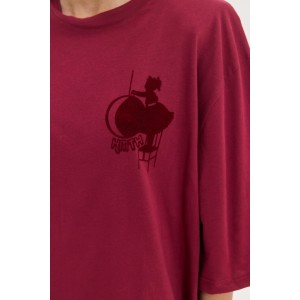 Hemithea Sahara T-shirt Bordeaux Μπλούζα