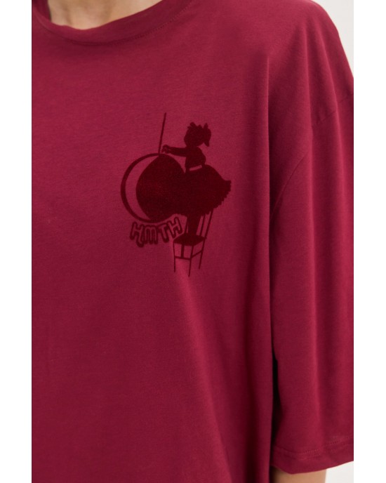 Hemithea Sahara T-shirt Bordeaux Μπλούζα