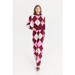 Hemithea Solaris Knitted Bordeaux Παντελόνι