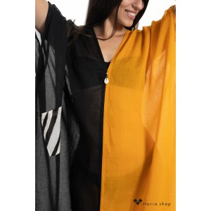HolyCow Lamu Καφτάνι Μαύρο/Κίτρινο