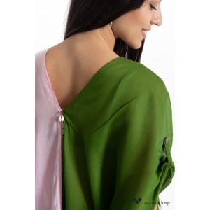 HolyCow Lamu Καφτάνι Πράσινο/Ροζ