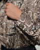 House Of Angels Rhinestones Seams Snake Print Camel Πουκάμισο