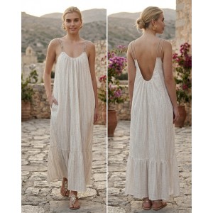 House Of Angels Strass Strap Open Back Φόρεμα