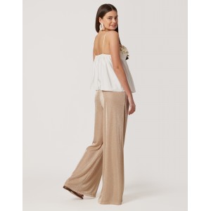 House Of Angels Mini Roses Strap Ecru Μπλούζα