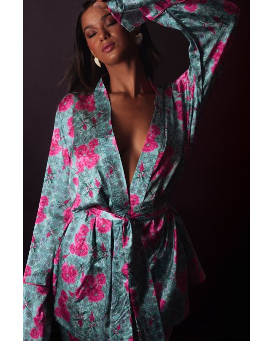 Iraida Maybelle Set Kimono & Παντελόνι