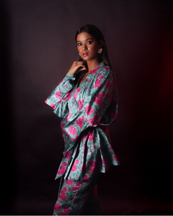 Iraida Maybelle Set Kimono & Παντελόνι