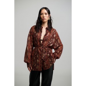 Iraida Alba Oversized Foiled Πουκάμισο