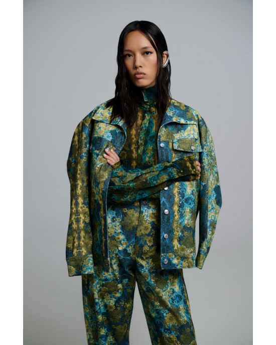 Iraida Bellina Green Denim Τζάκετ Iraida Bellina Green Denim Τζάκετ