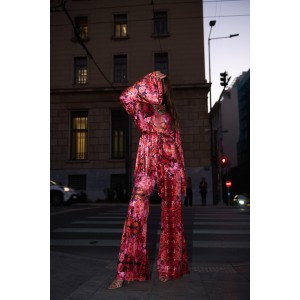 Iraida Catherine Velvet Set Kimono & Παντελόνι