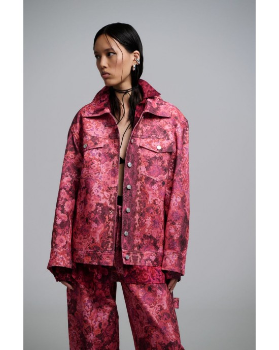 Iraida Evita Fuchsia Denim Τζάκετ Iraida Evita Fuchsia Denim Τζάκετ