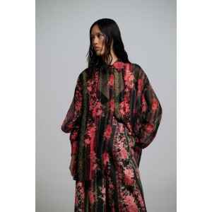 Iraida Denise Black Oversized Πουκάμισο