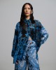 Iraida Electra Blue Oversized Πουκάμισο