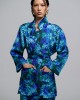 Iraida Josie Blue Satin Set Kimono & Παντελόνι Iraida Josie Blue Satin Set Kimono & Παντελόνι