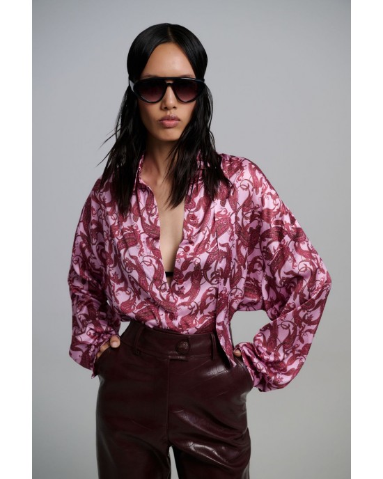 Iraida Nolia Satin Oversized Πουκάμισο Iraida Nolia Satin Oversized Πουκάμισο