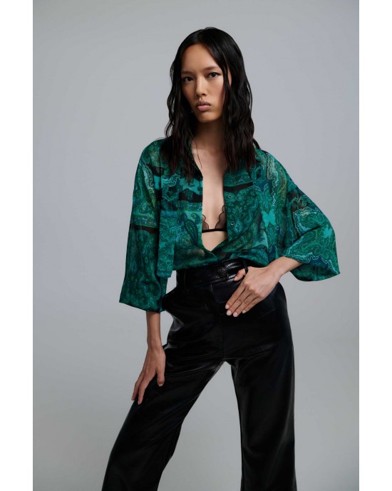 Iraida Selma Green Oversized Πουκάμισο Iraida Selma Green Oversized Πουκάμισο