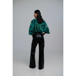 Iraida Selma Green Oversized Πουκάμισο
