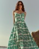 Iraida Annabeth Green Maxi Φόρεμα