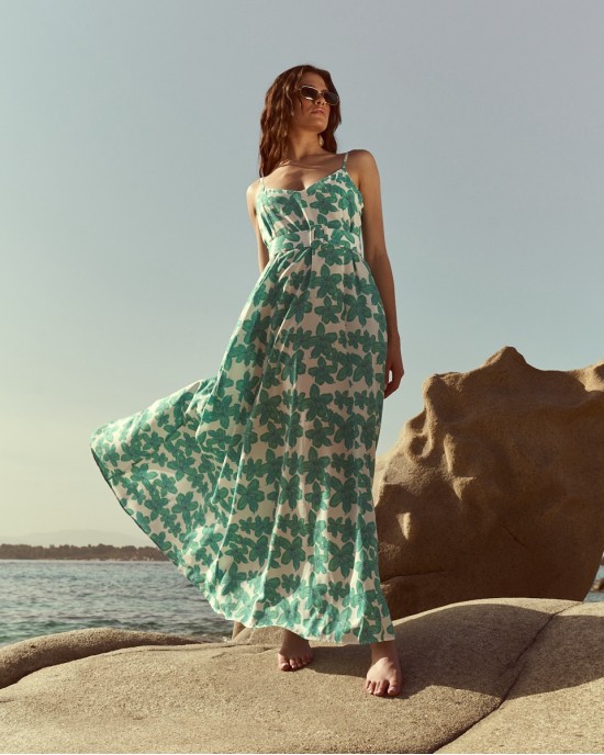 Iraida Annabeth Green Maxi Φόρεμα