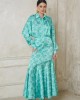 Iraida Kimmy Aqua Satin Πουκάμισο
