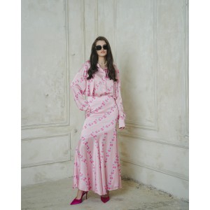 Iraida Kimmy Oversized Satin Πουκάμισο