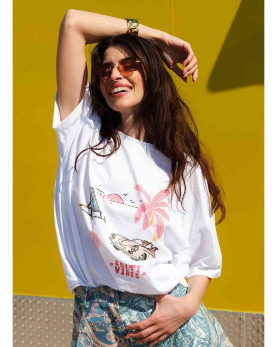 Iraida Marea T-shirt White Μπλούζα