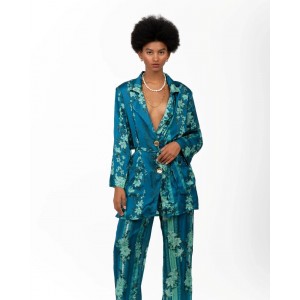 Iraida Avera Satin Set Kimono & Παντελόνι