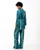 Iraida Avera Satin Set Kimono & Παντελόνι