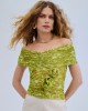 Iraida Bareheat Mesh Polymorphic Lime Μπλούζα