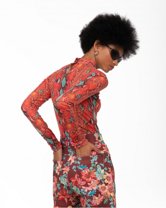 Iraida Elan Mesh Bodysuit Μπλούζα