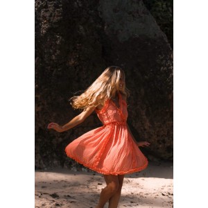 Iraida Pale Moonlight Mini Φόρεμα Salmon