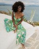 Iraida Isla Set Green Top & Παντελόνι