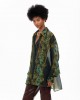 Iraida Lumen Green Oversized Πουκάμισο