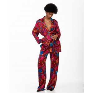 Iraida Lunelle Satin Set Σακάκι & Παντελόνι