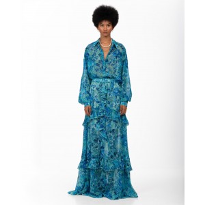 Iraida Oriane Oversized Blue Πουκάμισο