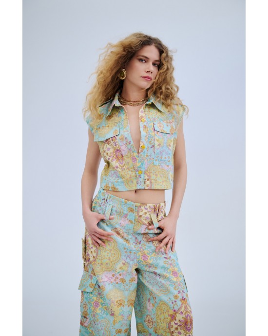 Iraida Solarie Cargo Set Γιλέκο & Παντελόνι