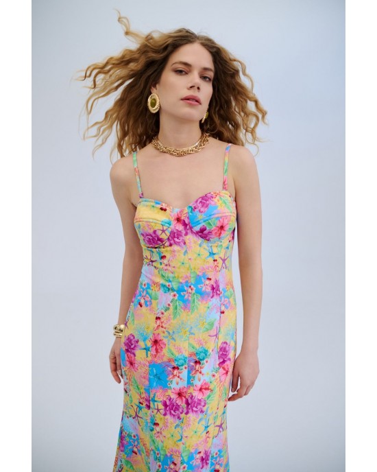 Iraida Sunburnt Strapless Maxi Φόρεμα