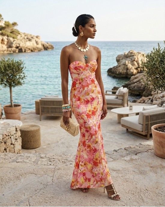 Iraida Sunritual Strapless Maxi Φόρεμα