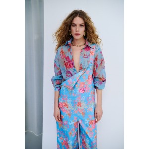 Iraida Sunspell Lightblue Oversized Πουκάμισο