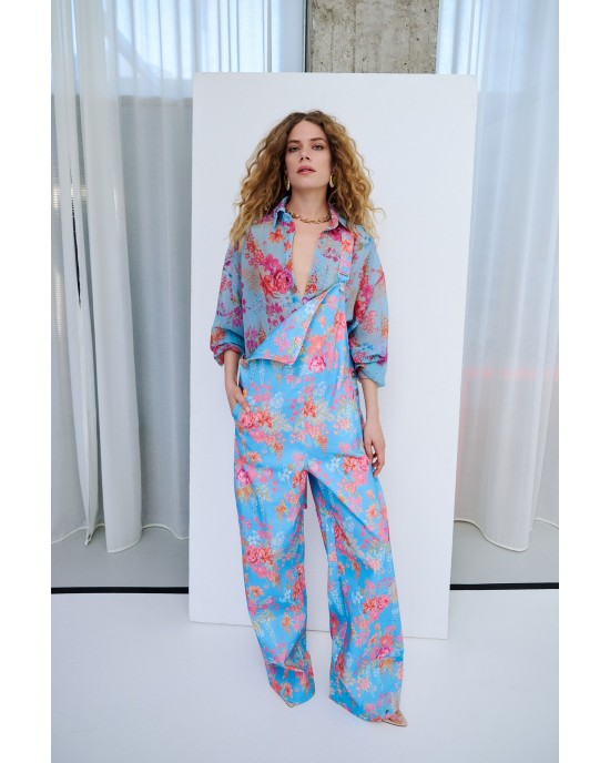 Iraida Sunspell Lightblue Oversized Πουκάμισο